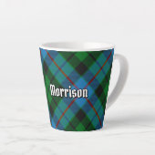 Clan Morrison Chasse Tartan Latte Mug (Angle droit)