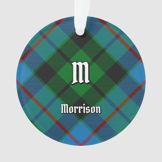 Clan Morrison Chasse Tartan Ornament (devant)