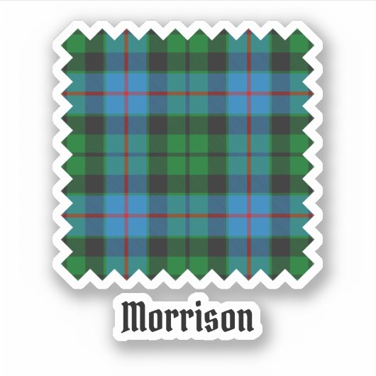 Clan Morrison Chasse Tartan Sticker (Devant)