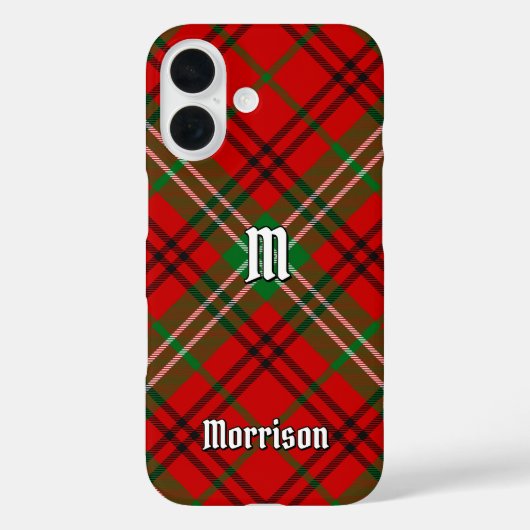 Clan Morrison Coque Tartan Rouge coque iphone Mate (Verso)