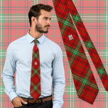 Clan Morrison Cravate Tartan Rouge<br><div class="desc">Clan Morrison traditionnel tartan rouge aux couleurs modernes. monogramme personnalisé.</div>