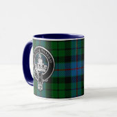 Clan Morrison Crest & Hunting Tartan Mok (Voorkant links)