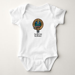 Clan Morrison Crest over het jagen op Tartan Romper