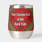 Clan Morrison Crest over Red Tartan (Achterkant)