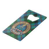 Clan Morrison Crest sur la chasse Tartan (Devant Angle)