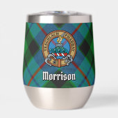 Clan Morrison Crest sur la chasse Tartan (Avant)