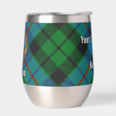 Clan Morrison Crest sur la chasse Tartan (Gauche)