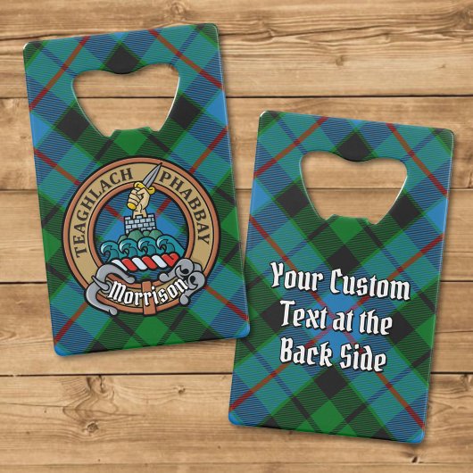 Clan Morrison Crest sur la chasse Tartan