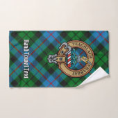 Clan Morrison Crest sur la chasse Tartan (Serviette à main)