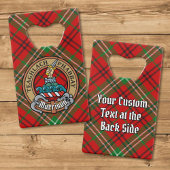 Clan Morrison Crest sur Red Tartan