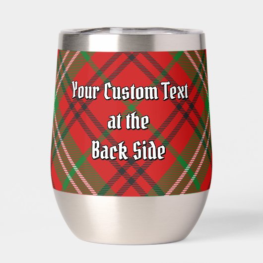 Clan Morrison Crest sur Red Tartan (Arrière)