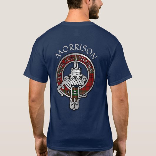 Clan Morrison Crest & T-Shirt Tartan (Dos)