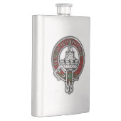 Clan Morrison Crest & Tartan Flask Flacon (Rechts)