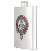 Clan Morrison Crest & Tartan Flask Flacon (Links)