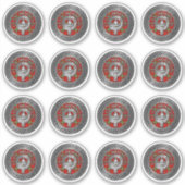 Clan Morrison Crest & Tartan Knot Sticker (Voorkant)