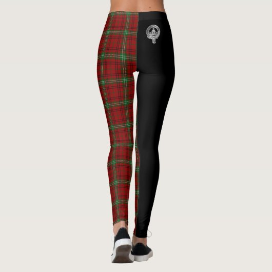 Clan Morrison Crest & Tartan Leggings (Achterkant)