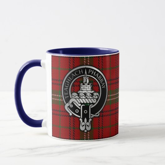 Clan Morrison Crest & Tartan Mug (Gauche)