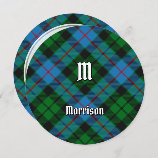 Clan Morrison Hunting Tartan Uitnodiging (Voorkant / Achterkant)
