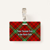 Clan Morrison Red Tartan Badge (Achterkant met clip)