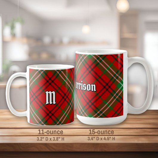Clan Morrison Red Tartan Coffee Mok