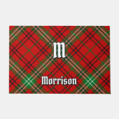 Clan Morrison Red Tartan Doormat Deurmat (Voorkant)