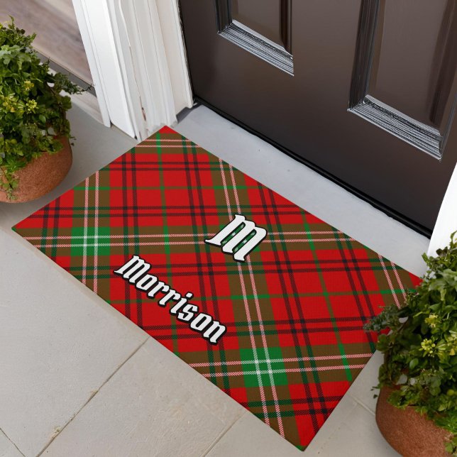Clan Morrison Red Tartan Doormat Deurmat (Creator heeft geüpload)