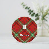 Clan Morrison Red Tartan Invitation (Debout devant)