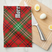 Clan Morrison Red Tartan Kitchen Towel Theedoek (Quarter Fold)