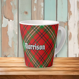 Clan Morrison Red Tartan Latte Mug