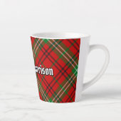 Clan Morrison Red Tartan Latte Mug (Droite)