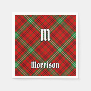 Clan Morrison Red Tartan Napkins Servet
