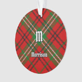 Clan Morrison Red Tartan Orament (devant)