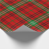 Clan Morrison Red Tartan Wrapping Paper Cadeaupapier (Hoek)