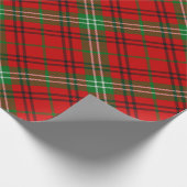 Clan Morrison Red Tartan Wrapping Paper Cadeaupapier (Hoek)