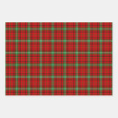 Clan Morrison Red Tartan Wrapping Paper Sheets (Voorkant)