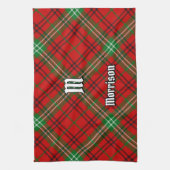 Clan Morrison Rouge Tartan Serviette de cuisine (Vertical)