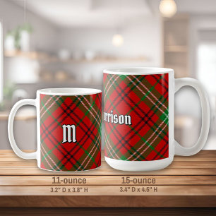 Clan Morrison Tartan Rouge Tartan Coffee Mug