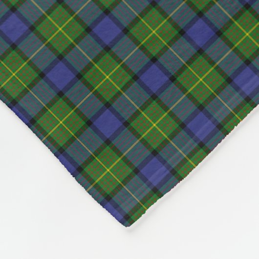 Clan Muir Tartan Fleece Deken (Hoek)