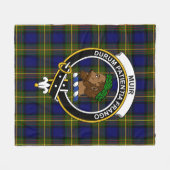 Clan Muir Tartan Pset Fleece Deken (Voorkant (Horizontaal))