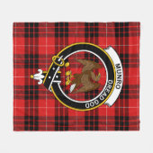 Clan Munro Tartan Pset Fleece Deken (Voorkant (Horizontaal))
