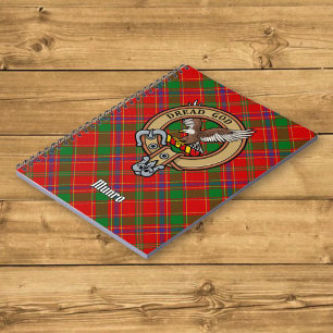 Clan Munro Wapen boven Tartan Notitieboek