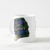 Clan Murray Tartan Paint Brush Cup Mug (Devant gauche)