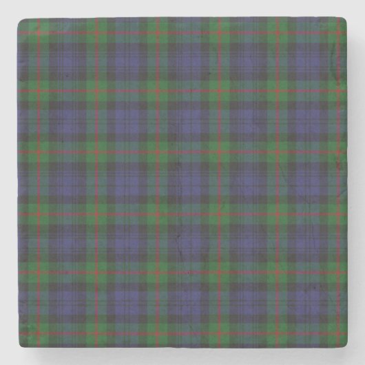 Clan Murray Tartan Pset Stone Onderzetter (Voorkant)