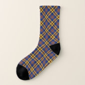 Clan Murtaugh Tartan bleu et or plaid (Gauche - extérieur)