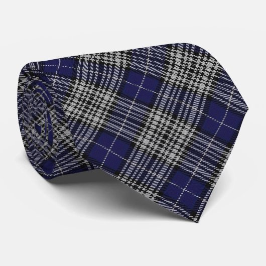 Clan Napier Letter N Monogram Tartan Stropdas (Opgerold)