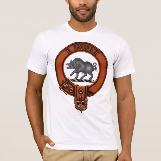 Clan Nesbitt Family Crest en Targe T-shirt (Voorkant)