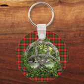 Clan Nesbitt Tartan Celtic Trinity Sleutelhanger (Voorkant)