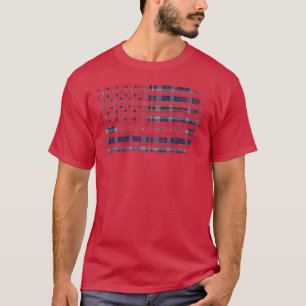 Clan Ochterlony Schotse tartan US vlag kilt Schotl T-shirt
