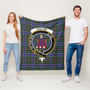Clan Ogilvie Hunting Modern Tartan Pset Fleece Deken