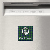 Clan Oliphant Crest Badge en Tartan Magneet (Insitu (Vaatwasser))